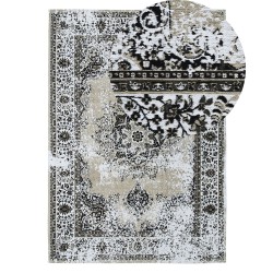 Dywan bawełniany 140 x 200 cm szary ALMUS