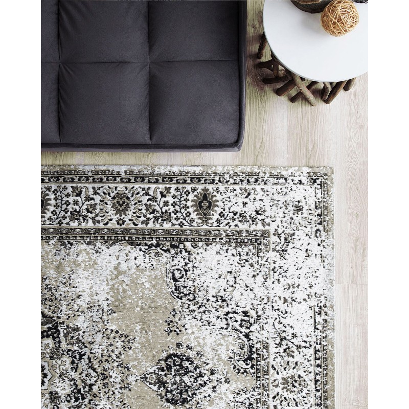 Dywan bawełniany 140 x 200 cm szary ALMUS