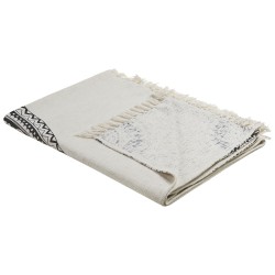 Koc BERHAMPORE Bawełna 130 x 180 cm Beżowy