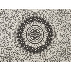 Koc BERHAMPORE Bawełna 130 x 180 cm Beżowy