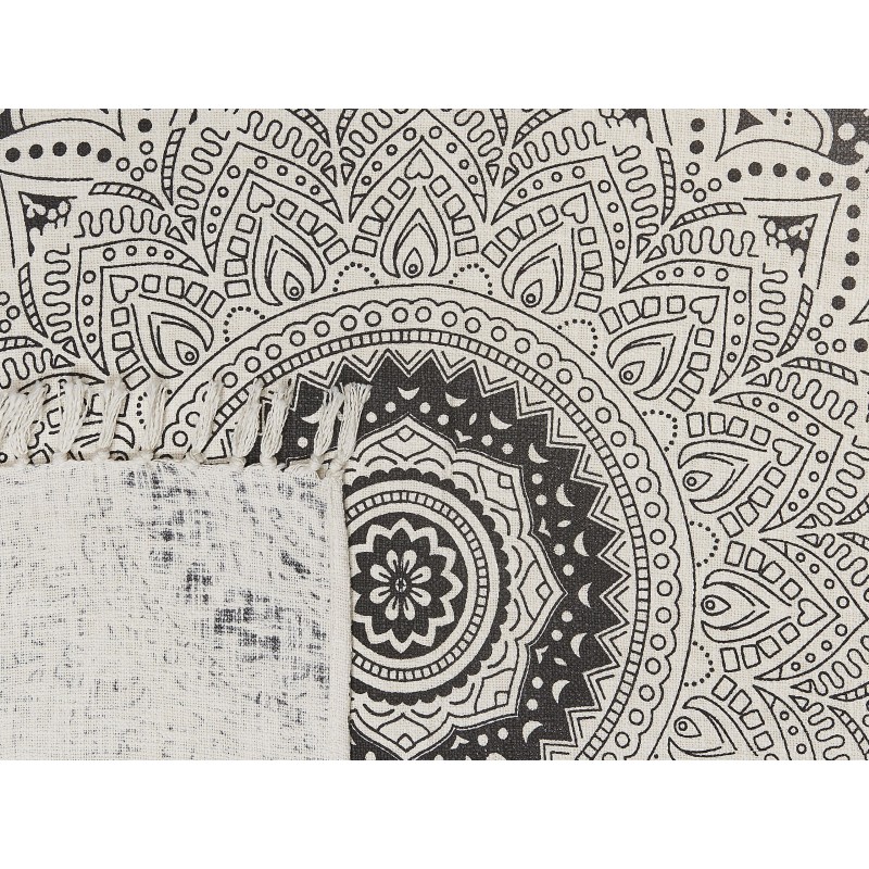 Koc BERHAMPORE Bawełna 130 x 180 cm Beżowy