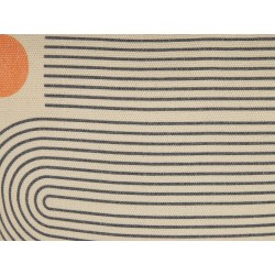 Zestaw 2 poduszek dekoracyjnych MOONFLOWER 45 x 45 cm Biały Wzór geometryczny