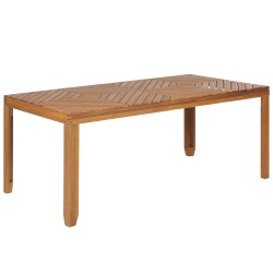 Stół ogrodowy BARATTI 90 cm 180 cm Drewno akacjowe Brązowy