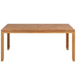 Stół ogrodowy BARATTI 90 cm 180 cm Drewno akacjowe Brązowy