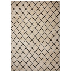 Dywan 160 x 230 cm beżowo-czarny MIDYAT