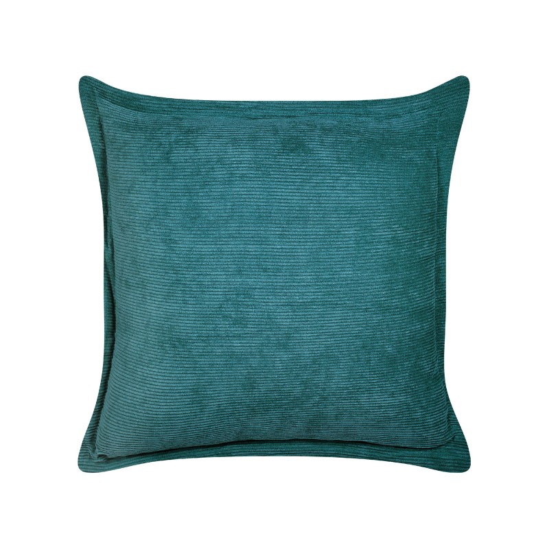 Zestaw 2 poduszek dekoracyjnych ZINNIA Sztruks 43 x 43 cm Lazurowy Jednolity