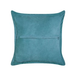 Zestaw 2 poduszek dekoracyjnych ZINNIA Sztruks 43 x 43 cm Lazurowy Jednolity
