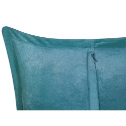 Zestaw 2 poduszek dekoracyjnych ZINNIA Sztruks 43 x 43 cm Lazurowy Jednolity