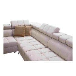 Venna IX Ecksofa mit Schlaffunktion, USB-Anschluss und aufklappbar