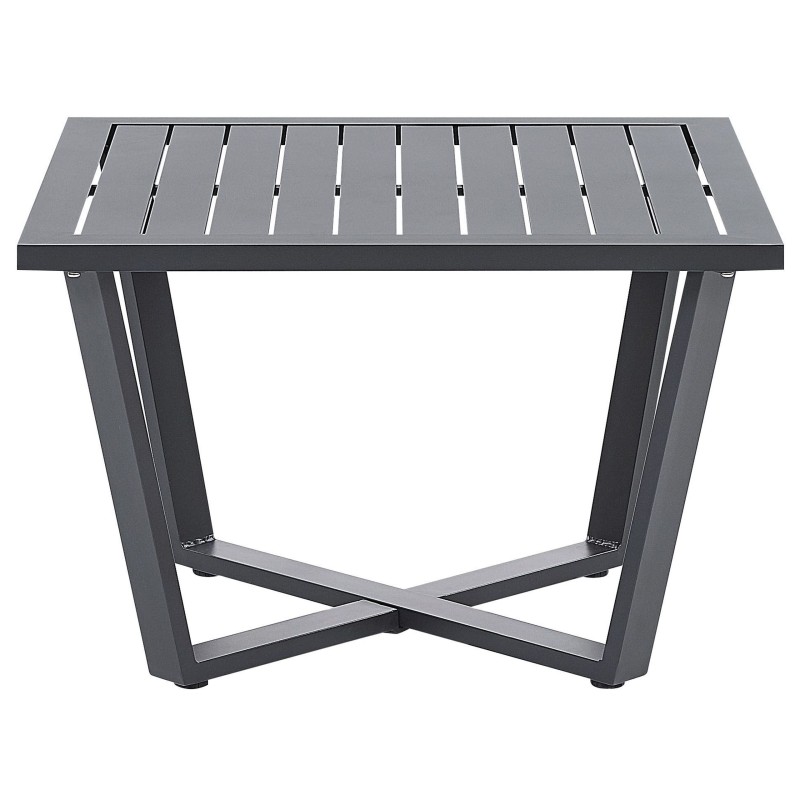 Narożnik ogrodowy ze stolikiem dla 5 osób VIZZINI Metal Szary