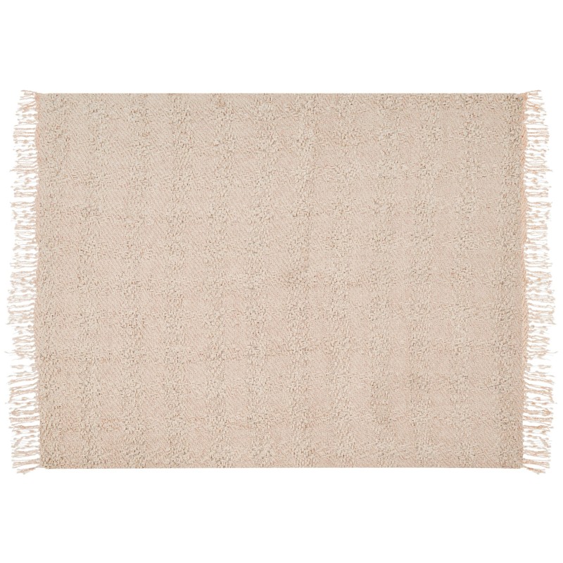 Koc VELLA Bawełna 150 x 200 cm Pastelowy róż