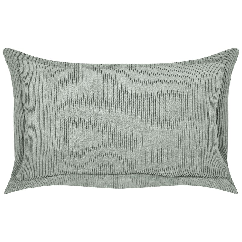 Zestaw 2 poduszek dekoracyjnych ZINNIA Sztruks 47 x 27 cm Jasnozielony Jednolity