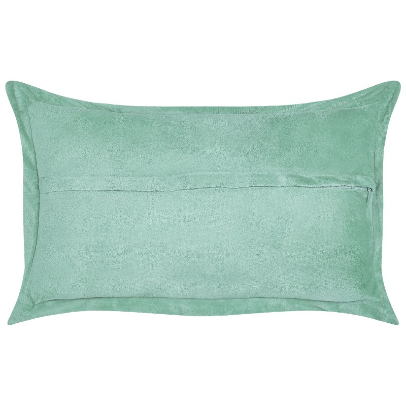 Zestaw 2 poduszek dekoracyjnych ZINNIA Sztruks 47 x 27 cm Jasnozielony Jednolity