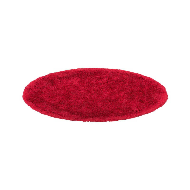 Dywan shaggy okrągły ⌀ 140 cm czerwony CIDE