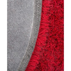 Dywan shaggy okrągły ⌀ 140 cm czerwony CIDE