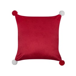 Zestaw 2 poduszek dekoracyjnych LONICERA 45 x 45 cm Czerwony Wzór świąteczny