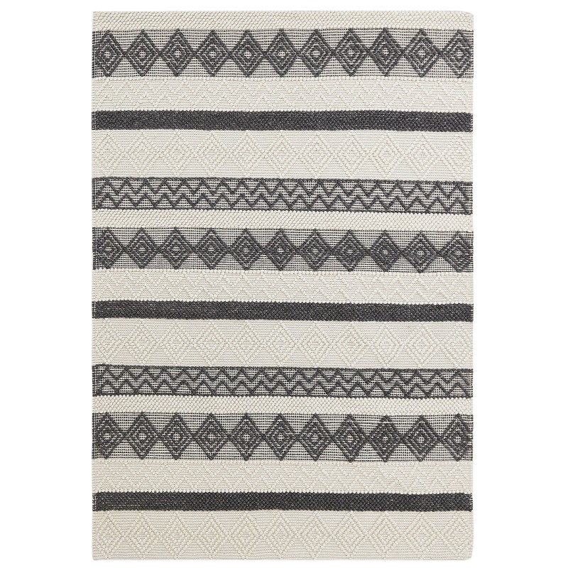 Dywan wełniany 160 x 230 cm beżowo-szary DAVUTLAR