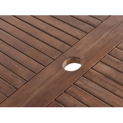 Stół ogrodowy rozkładany CESANA 180/240 cm 100 cm Drewno akacjowe Ciemnobrązowy