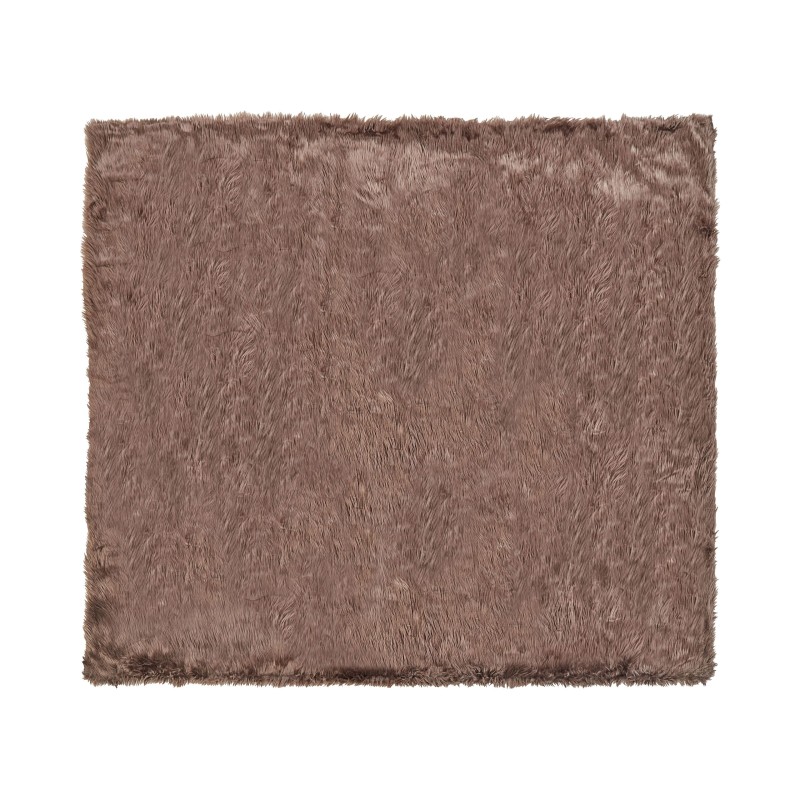 Narzuta na łóżko DELICE 200 x 220 cm Brązowy