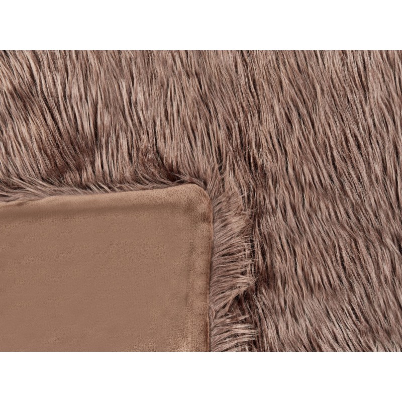 Narzuta na łóżko DELICE 200 x 220 cm Brązowy