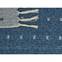 Koc TAARI Bawełna 130 x 170 cm Lazurowy