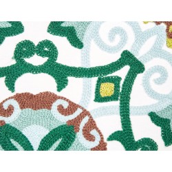 Zestaw 2 poduszek dekoracyjnych ELANITE Bawełna 45 x 45 cm Zielony Wzór orientalny