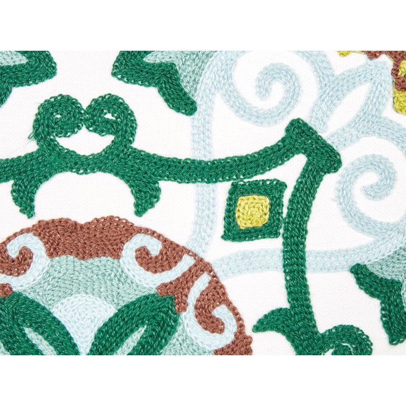 Zestaw 2 poduszek dekoracyjnych ELANITE Bawełna 45 x 45 cm Zielony Wzór orientalny