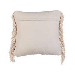 Zestaw 2 poduszek dekoracyjnych BESHAM Bawełna 45 x 45 cm Jasnobeżowy Wzór geometryczny