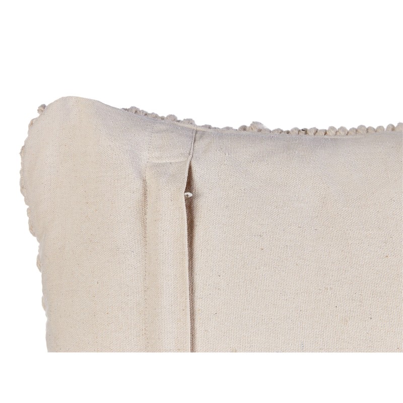 Zestaw 2 poduszek dekoracyjnych BESHAM Bawełna 45 x 45 cm Jasnobeżowy Wzór geometryczny