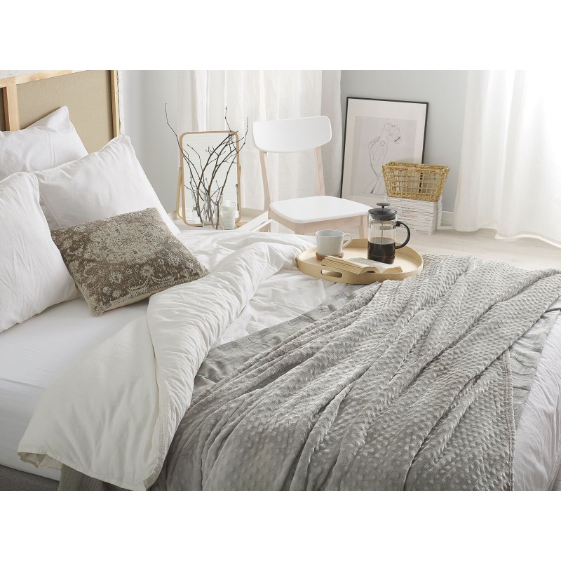 Koc SAMUR 200 x 220 cm Jasnoszary