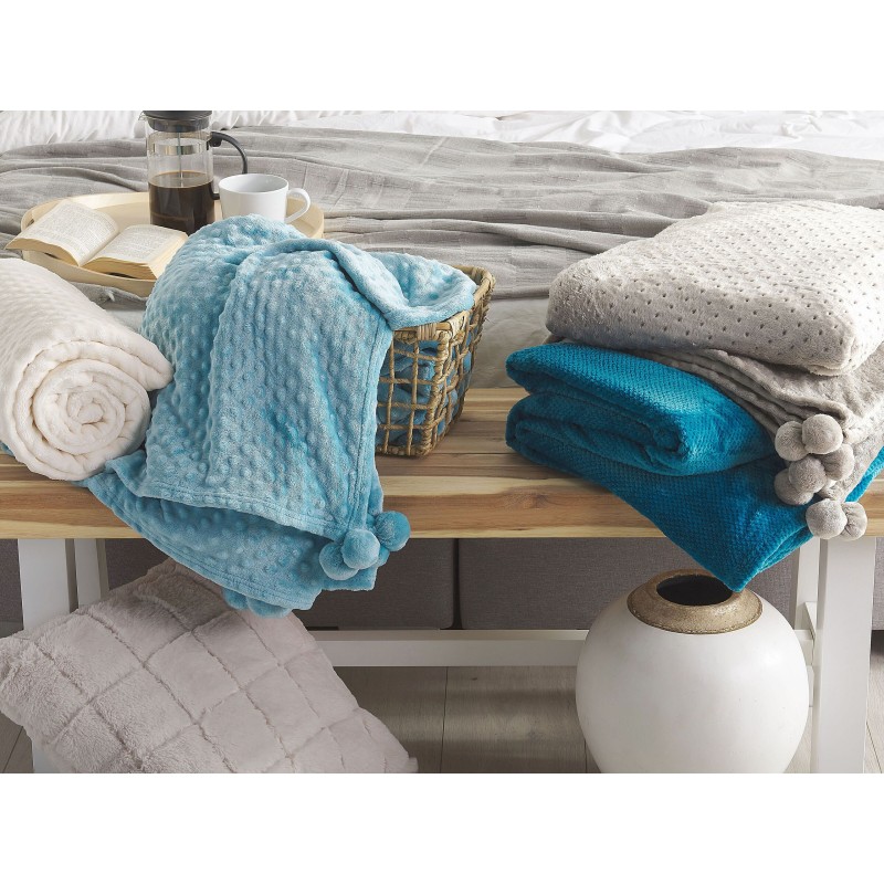 Koc SAMUR 200 x 220 cm Jasnoszary