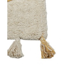 Dywan bawełniany 80 x 150 cm beżowo-żółty BINGOL