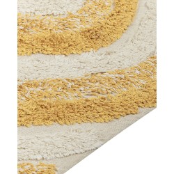 Dywan bawełniany 80 x 150 cm beżowo-żółty BINGOL