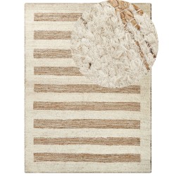 Dywan z juty 300 x 400 cm beżowy ZIARAT