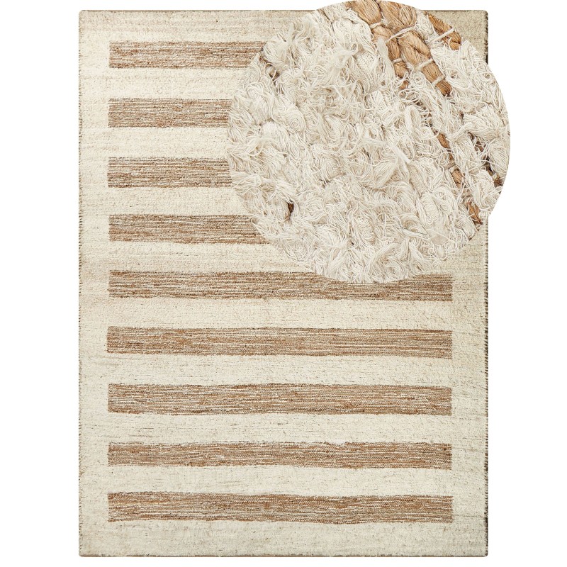 Dywan z juty 300 x 400 cm beżowy ZIARAT