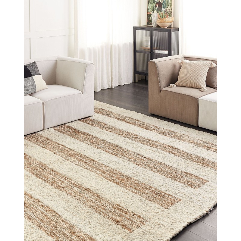 Dywan z juty 300 x 400 cm beżowy ZIARAT