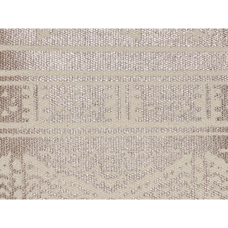 Zestaw 2 poduszek dekoracyjnych OUJDA Bawełna 50 x 50 cm Różowe złoto Wzór geometryczny