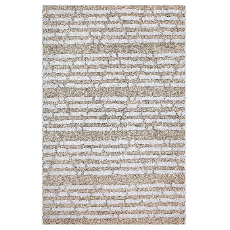 Dywan bawełniany 120 x 180 cm beżowy AHIRLI