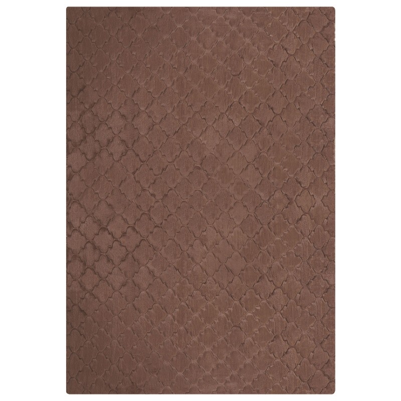 Dywan sztuczne futro królika 160 x 230 cm brązowy GHARO