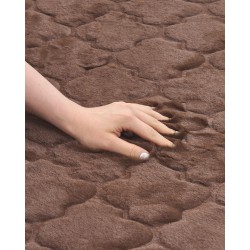 Dywan sztuczne futro królika 160 x 230 cm brązowy GHARO