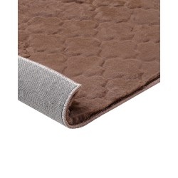 Dywan sztuczne futro królika 160 x 230 cm brązowy GHARO