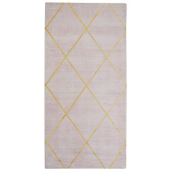 Dywan z wiskozy 80 x 150 cm różowy ATIKE