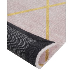 Dywan z wiskozy 80 x 150 cm różowy ATIKE