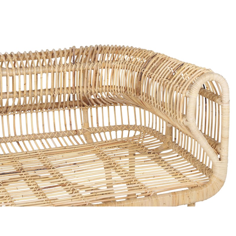 Sofa 2-osobowa rattanowa naturalna DOLCEDO
