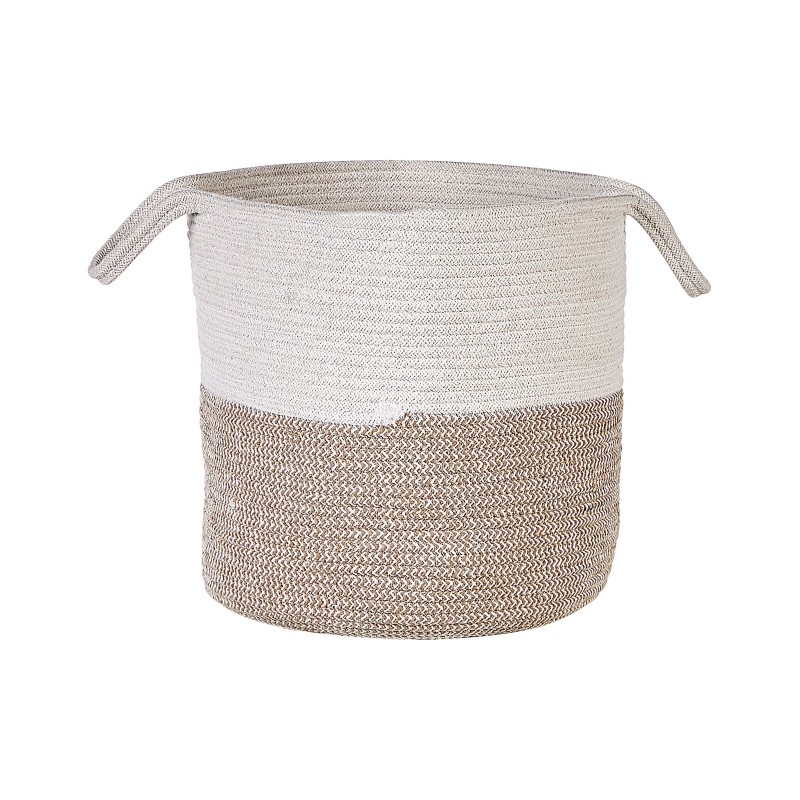 Zestaw 2 koszy PAZHA Bawełna Beżowy