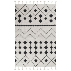 Dywan bawełniany 160 x 230 cm biało-czarny KHEMISSET