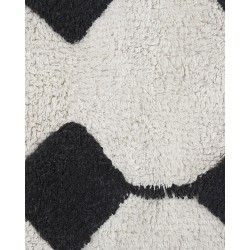 Dywan bawełniany 160 x 230 cm biało-czarny KHEMISSET