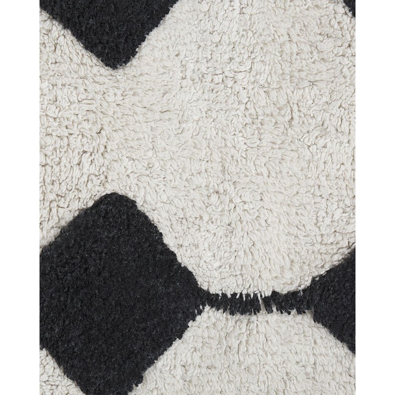 Dywan bawełniany 160 x 230 cm biało-czarny KHEMISSET