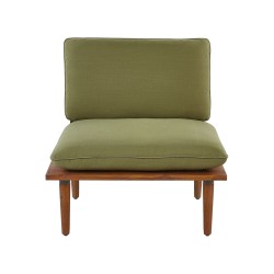 Zestaw ogrodowy ze stolikiem dla 4 osób FRASCATI Modułowy Certyfikowane drewno akacjowe Oliwkowy