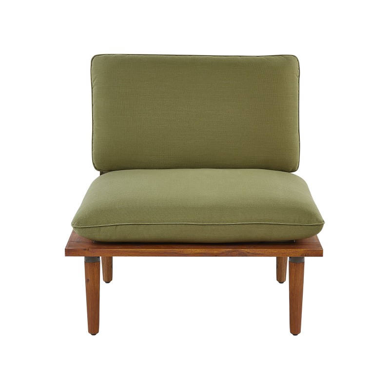 Zestaw ogrodowy ze stolikiem dla 4 osób FRASCATI Modułowy Certyfikowane drewno akacjowe Oliwkowy